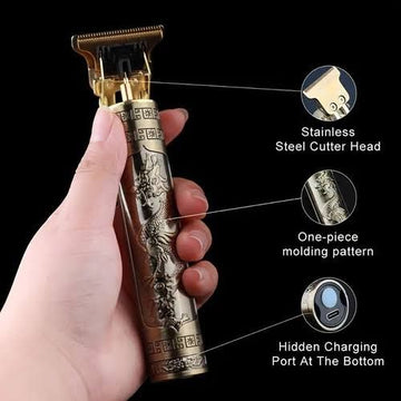 Vintage T9 Professional Hair Trimmer – Cordless Beard & Hair Clipper