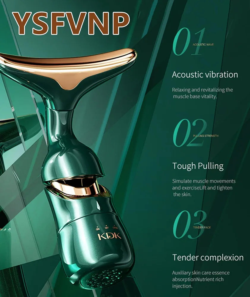 3-in-1 Facial Massager – Face, Neck & Eye Massage Beauty Device