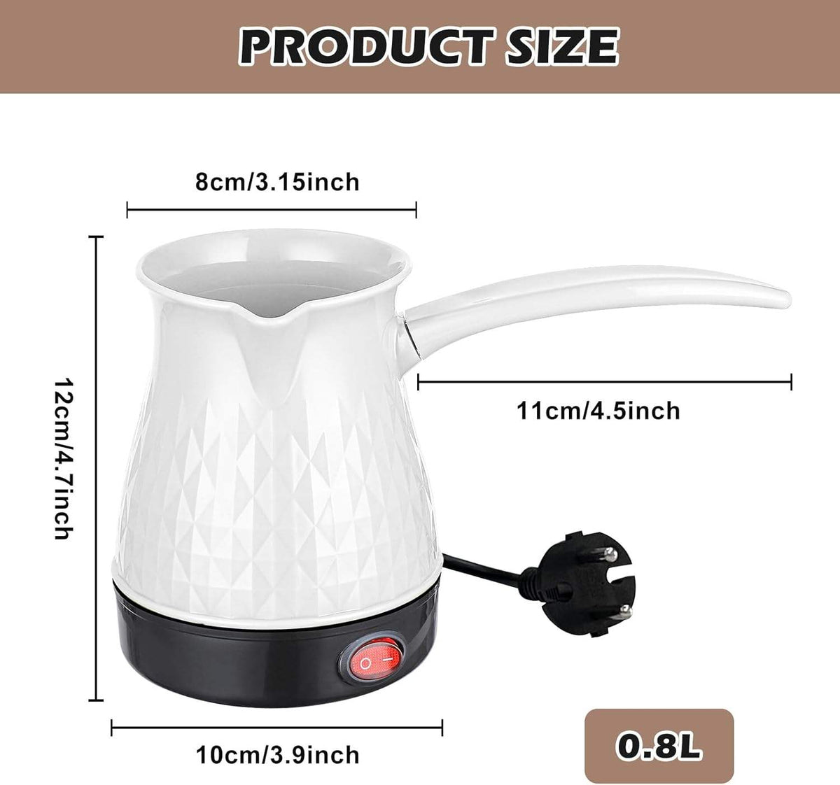 ☕ SuTai ST-009 Electrical Coffee Pot 0.6L | 600W Electric Turkish Coffee Maker