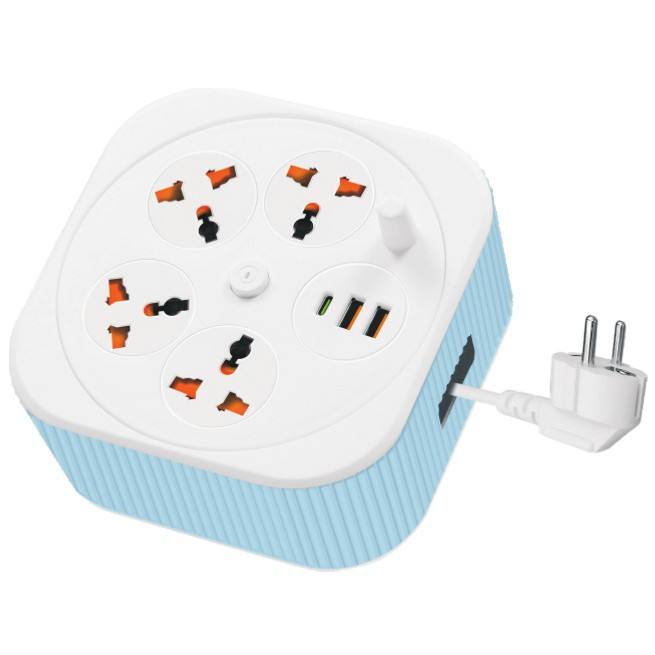 ⚡ A107 2500W Multi-Functional Power Socket with USB Ports | 3M Cable