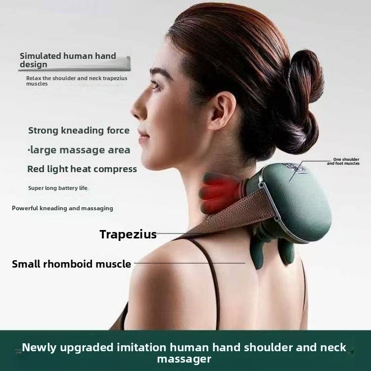 Shoulder & Neck Massager | Rechargeable Deep Tissue Neck Massage Machine