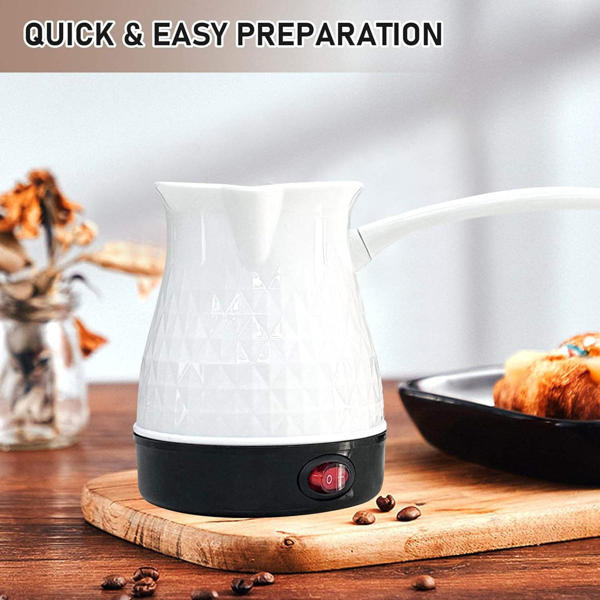 ☕ SuTai ST-009 Electrical Coffee Pot 0.6L | 600W Electric Turkish Coffee Maker