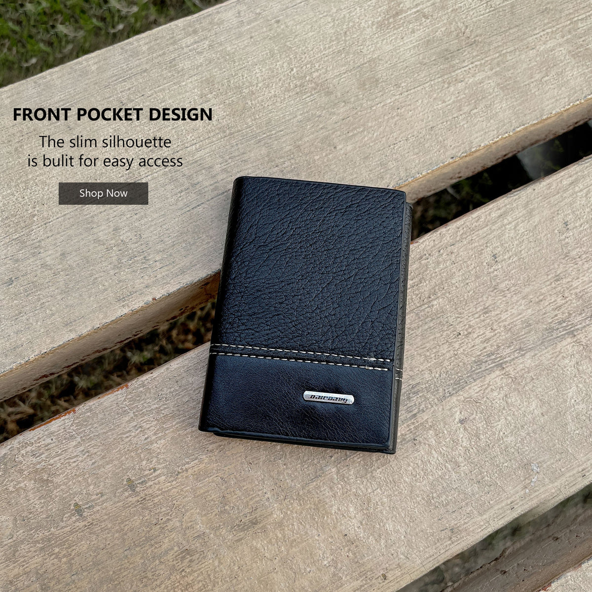 New Balebaily Trifold Leather Wallet