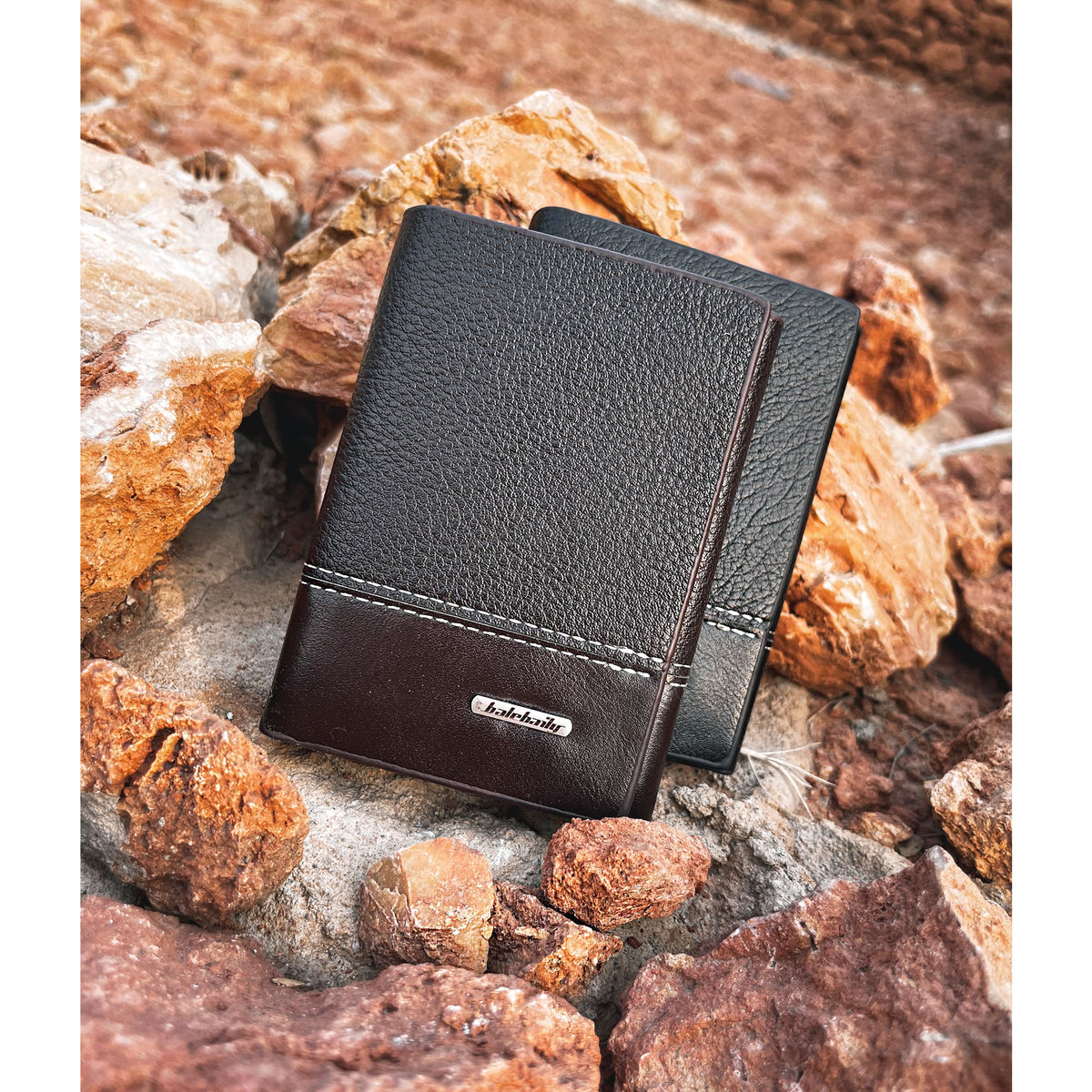 New Balebaily Trifold Leather Wallet